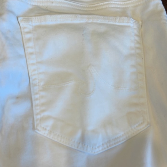 AG Prima Cigarette Crop Pants Cream Straight Leg Mid Rise Size 30R VTG Preppy - Picture 8 of 8